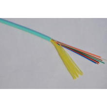 12 cable om3 GJFJV de fibra óptica color Aqua